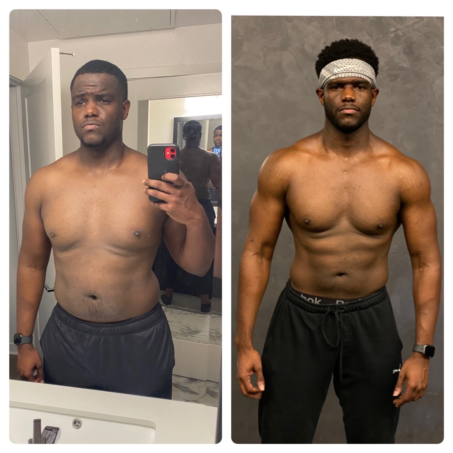 body transformation of client